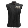 Dragstrip Clothing Kickstart & Sissy Bar Distressed Sleeveless Shirt